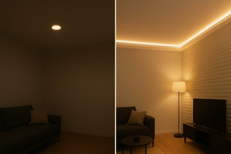 نورپردازی اصولی در بازسازی ساختمان | کلید تغییر حرفه‌ای در بازسازی 